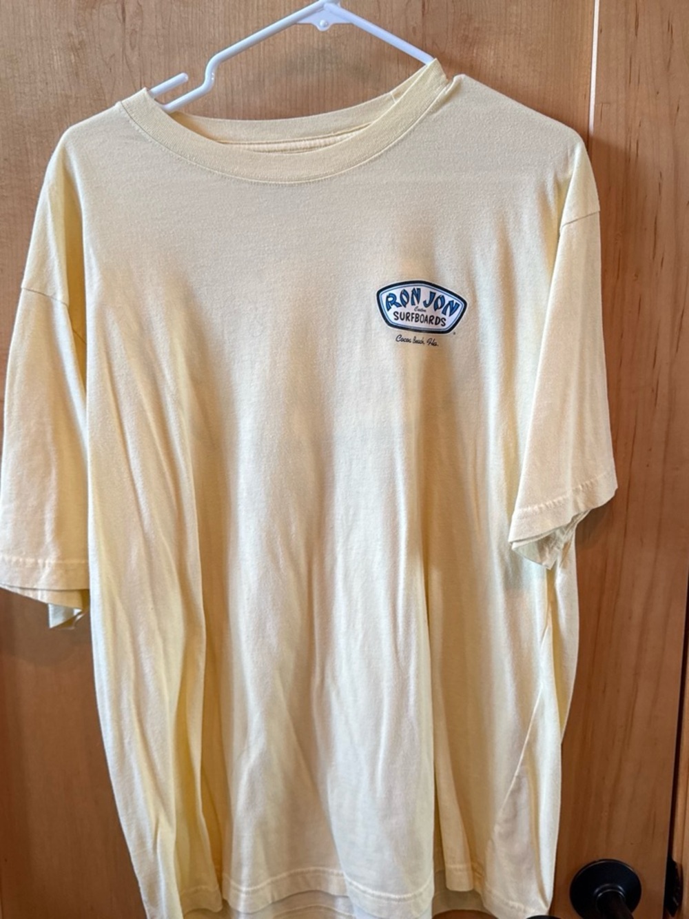 Ron Jon Pale Yellow Short Sleeve Surf Tee